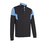 Callaway Golf Herren Quarter Zip Kontrast Detail Pullover - Caviar - M