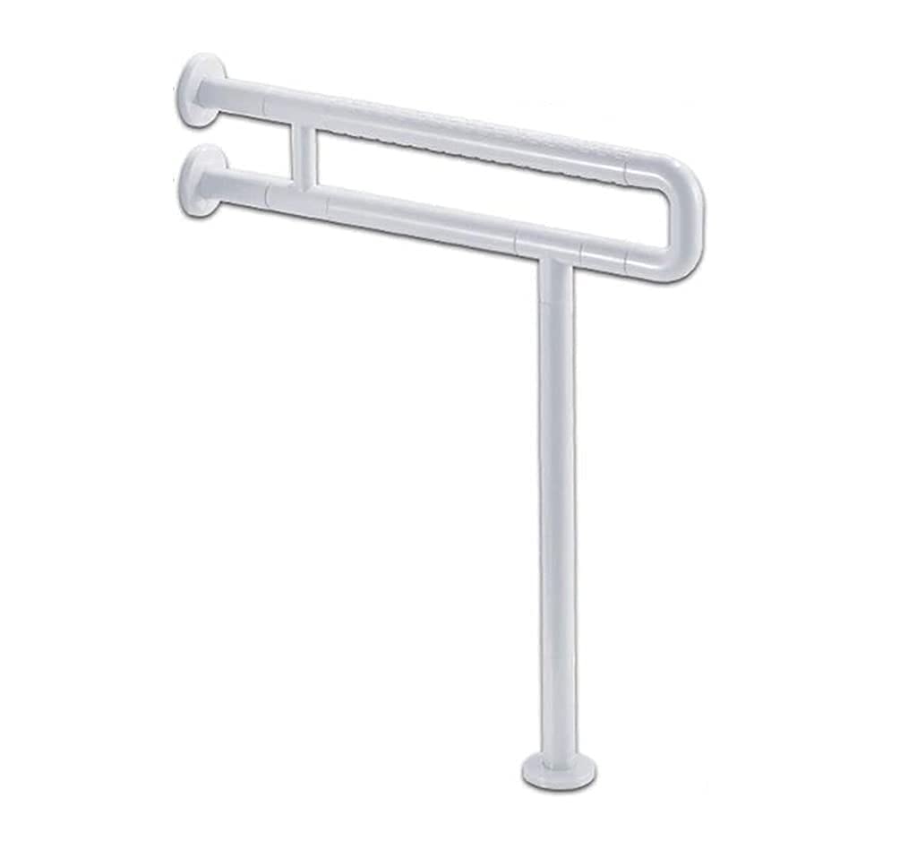 Barra de agarre de pared, pasamanos plegable de acero inoxidable para discapacitados y ancianos, soporte en forma de U para inodoro, duradero y seguro, ideal para baños