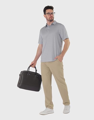 Mens Golf Shirts Short Sleeve Dry Fit Moisture Wicking Performance Polo Casual Print Collared Golf Polo