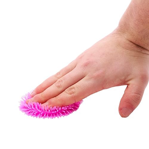 Toyland® Pack of 2 - 6cm (2") Neon Puffer Squeezy Stress Ball - Novelty Squeeze Toy - Sensory Toys, Multicolor - Image 4
