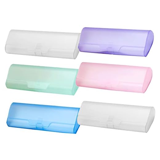 6 Pieces Plastic Glasses Case, Portable Translucent Eyeglasses Case, Spectacle Case, Eyewear Protector Box, Sunglasses Protector for Students, Kids, Travel Size, (XCSDCAD15663)