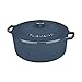 Cuisinart CI670-30BG 7 Qt Round Casserole, Covered, Enameled Provencial Blue