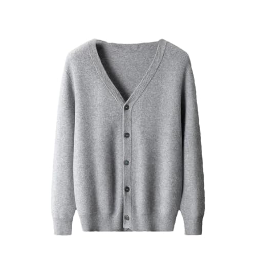 Men's Knitted Cardigan V Neck Button Down Long Sleeve Sweater Soft Warm Fleece Knit Fall Outerwear