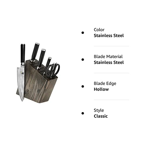 Shun Classic 6-Piece Slim Knife Block Set #TOP5