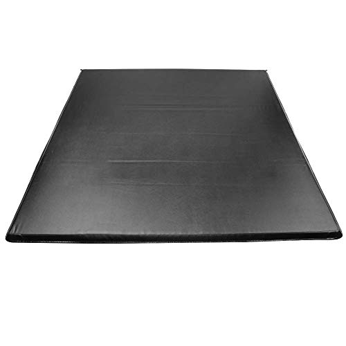 IKON MOTORSPORTS, LED Tonneau Cover Compatible With 1983-2011 Ford Ranger Flareside 5'8" Bed, Tri 3 Fold Black 5'8" Feet, 1995 1996 1997 1998 1999 2000 2001 2002 2003 2004 2005 2006 2007 2008 2009