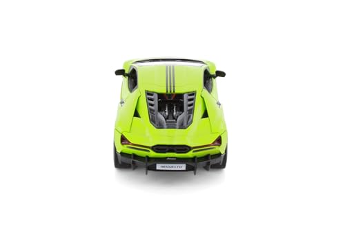 Lamborghini Revuelto Hardtop escala 1:24 verde con rayas negras miniatura 4