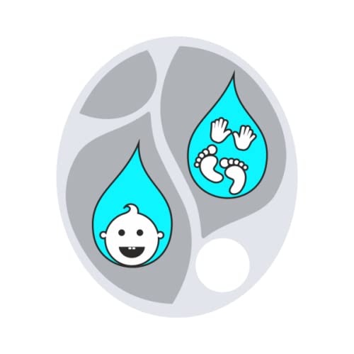 Hylat Baby Baby Waschschüssel für Wickeltisch, 3 Kammern, mit praktischem Zubehör, zum leichten Babywaschen ab 0 Monaten, weiß, oval, Marke: Hylat Baby