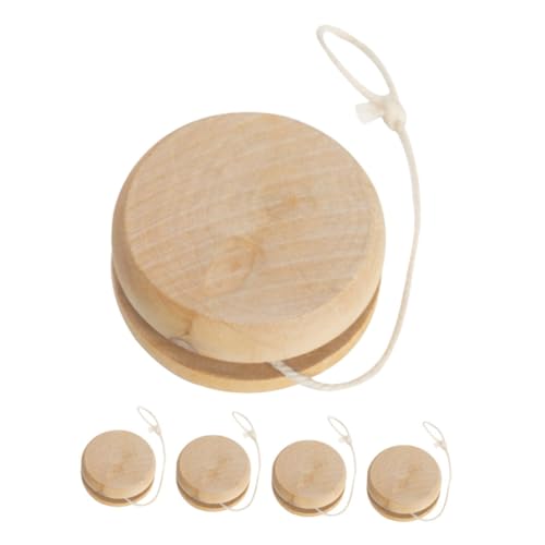Yardwe 1set Wooden Balls Easy to Use Outdoor Plaything for All Ages and Sturdy Fun and Engaging 5pcs