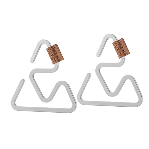 BESPORTBLE 2 Pack S-Shaped Stainless Steel Hangers Hanging Clips for Backpack Safety Mountaineering Hooks Outdoor Climbing Gear