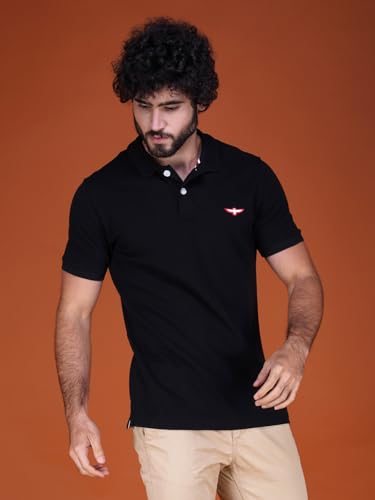 Image of Zvezda Men's Cotton Polo T-Shirt /European Fit /Half Sleeve Casual Wear for Daily Use /Soft Breathable Fabric /Stylish & Comfortable Polo for Office, Outing & Everyday Wear