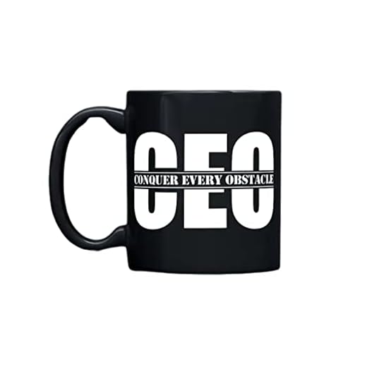 Ceramic Coffee Mug Microwave Safe Office Tea Cup for Boss - Black - 11 OZ