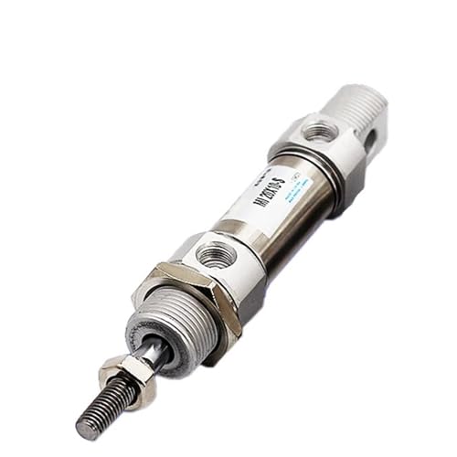 Vérin pneumatique double effet MI20 en acier inoxydable course 10mm - 2