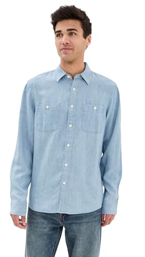 Faherty Men's Tried and True Chambray Workshirt