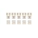 HitLights RGB SMD 5050 (10mm) LED Light Strip Gapless Connector, Multicolor - Gapless (10 Pack) Strip to Strip Connector