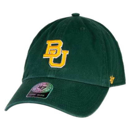 47 NCAA Baylor Bears Clean Up Adjustable Hat, One Size, Dark Green