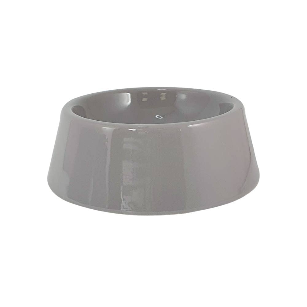 Nobby Ceramic Bowl Grazus, Light Grey, Diameter 18 x 6.5 cm, 0.65 L, Pack of 1