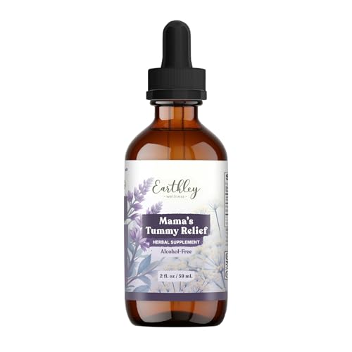 Image of Earthley Mama’s Tummy Relief, Natural Morning Sickness & Nausea Support, Gentle Herbal Digestive Aid for Pregnancy & Upset Stomachs, Organic & Alcohol-Free (2oz)