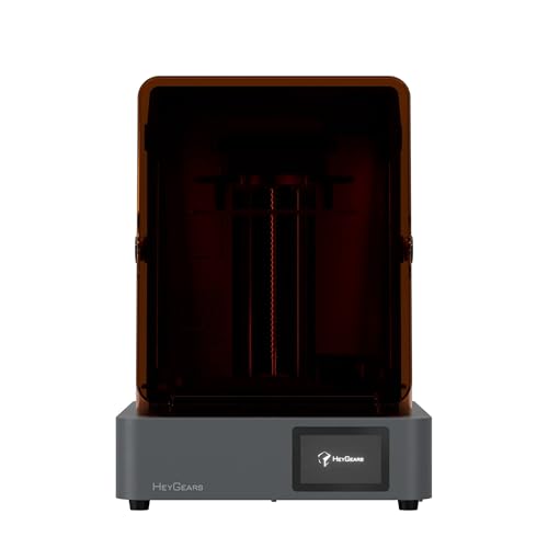 HEYGEARS Reflex 2 Resin 3D Printer, 161 OptiZone Light Engine, New Amber Screen Pro (6000h+ Life), C5 Grade ±2μm Z-Axis Module, 86,000+ Zone Calibration, Die-Cast Unibody, Wide High-Performance Resin