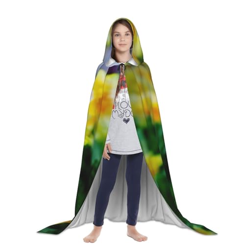 DEXNEL Cape à capuche unisexe à motif de jonquille, légère pour carnaval, cosplay, accessoires de fête – vue 4