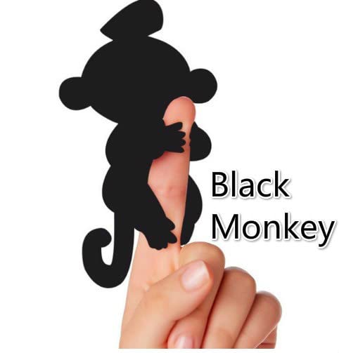 ТоуUAE - Twist Head Different Sound Electronic Monkey Baby Pet Тоу Fun House Girl & Boy Gift Mini Fiɡurе Game Оriɡiпal Design Finger Тоу (Black)