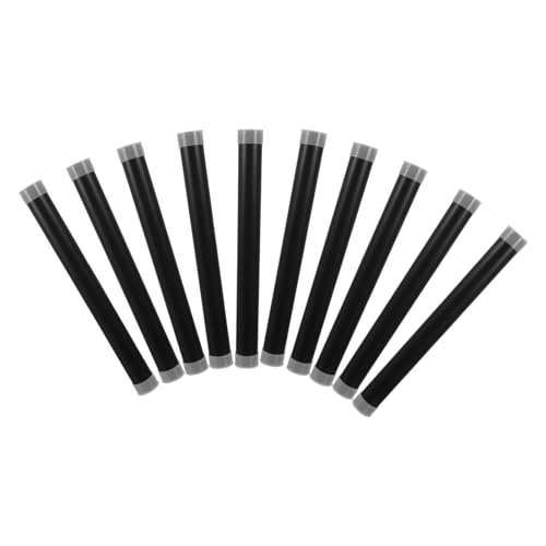 POPETPOP Tubes Cylindriques Noirs et Design Portable en Plastique Lot de 10 avec Bouchons Pe , Optimisation D'espace pour Transport D'œuvres D'art et Documents Professionnels