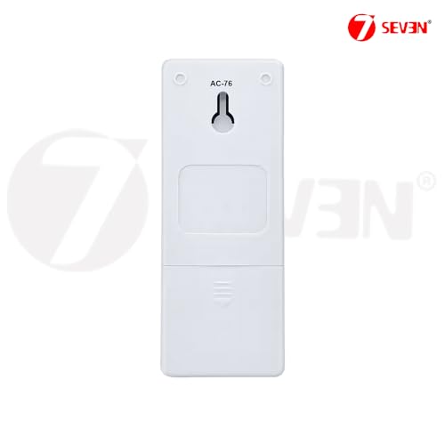 Image of 7SEVEN Compatible with Sharp AC Remote Control CRMC-A764JBEZ Model 76 Suitable for 1 1.5 2 Ton Split and Window Air Conditioner - Match Each Key by Key Exactly with Existing AC Remote Function