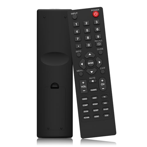 Replacement Dynex TV Remote Universal Remote Control for Dynex DX-RC02A-12 DX-RC01A-12 DX-RC01A-13 DX-RC03A-13 RC-201-0B RC-701-0A RC-801-0A ZRC400 No Setup Required