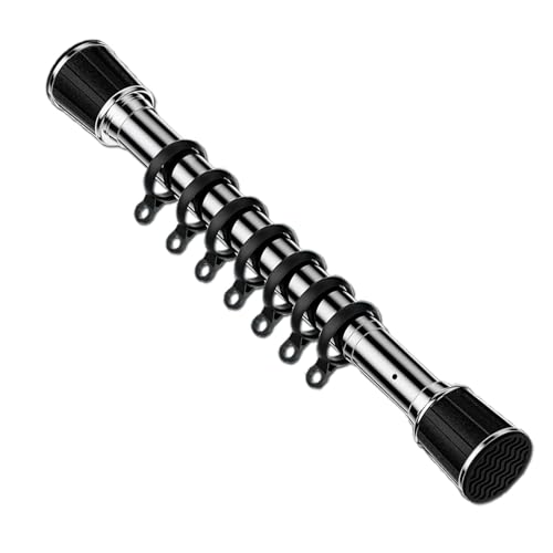 つっぱり棒 突っ張り式カーテンレール50cm-400cm 伸縮 シャワーカーテンロッド 室内 シングルカーテンレール 強力 突っ張り棒 サッシ窓用 (Color : Stainless steel, Size : 50-70cm)