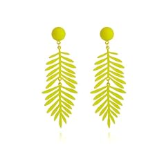 Yellow Leaf Earrings