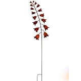 Bornhöft Gartenstecker Glockenblume aus Edelrost Metall Rost Gartendeko Edelrostiger Beetstecker 116cm