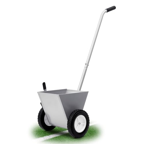 PullCrease 25 Pound Capacity Baseball Field Dry Line Chalker, Wheeled Heavy Duty Steel Athletic...