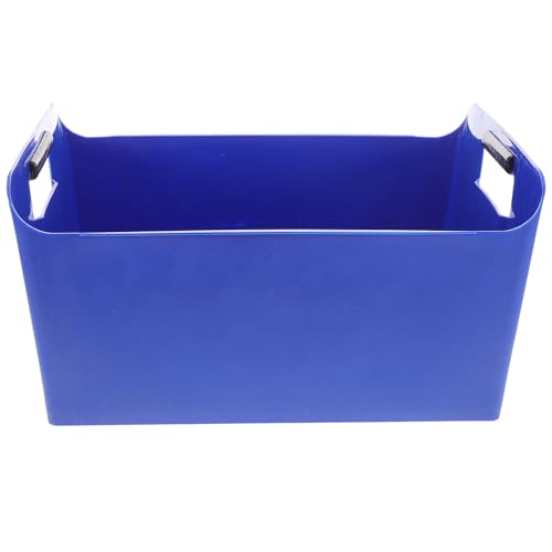 PRETYZOOM Ice Buckets Bulk, Plastic Ice Buckets with Handles, Oval Storage Tub, Large Capacity Ice Drink Bucket for Party Bar Wine Beer Champagn e Beverage Bottle Cooler Blue