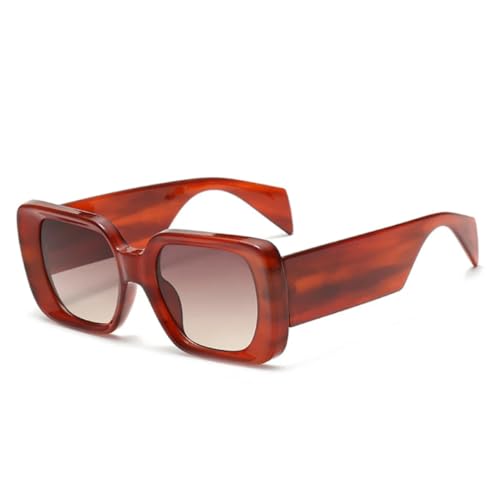 Lunettes de soleil carrées surdimensionnées UV400 verres dégradés tendance
