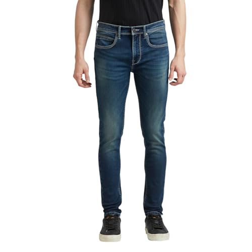 Image of Pepe Jeans Men's Tapered Fit Jeans | Mid Rise | Chinox | Jeans for Man
