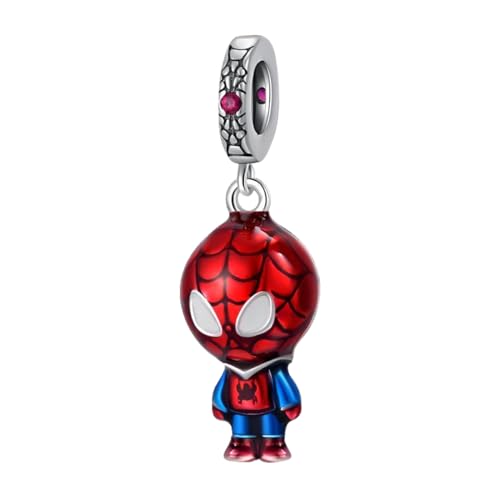 Tbyhr Red Spider Boy Charms For Bracelets Necklaces 925 Sterling Silver With 5A Cubic Zirconia Valentine'S Day Mother'S Day Jewelry Gift For Womens Mom Daughter cover