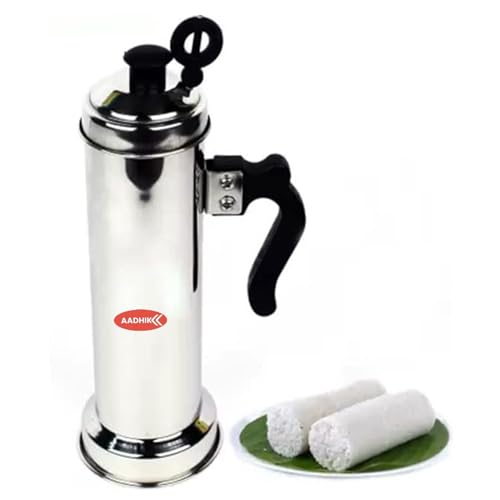 AADHIK Puttu Vessel Stainless Steel Puttu Maker, Puttu Kudam Suitable for Pressure Cooker