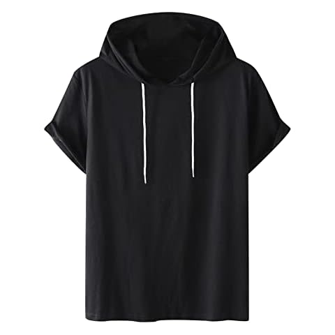 NUSGEAR 2022 Camiseta Manga Corta con Capucha para Hombre Cover