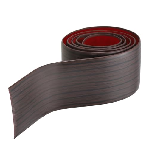 Graargpro Floor Transition Strip, 3.28 ft x 1.57" Self-Adhesive Vinyl Trim for Joining Floor Gaps Doorway Carpet Cover Tiles Transitions, Black Walnut