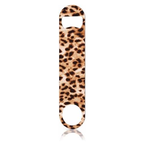 TASDANA Leopard Pattern Stainless Steel Bottle Opener Cover
