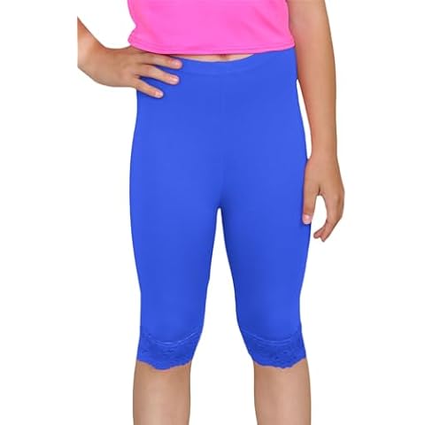 Janisramone Girls Lace Trim Cycling Shorts Cover