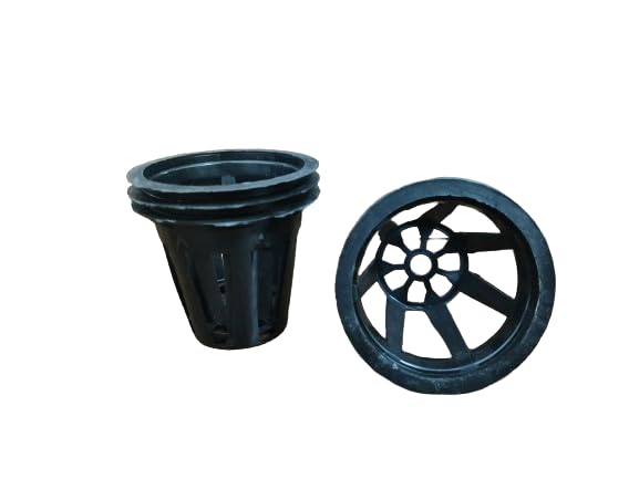 WE Hydroponics 2.5 inch Netpots, netcups for Soil Less Farming, Aeroponics and Hydroponics Systems (10 pc, Black)-image-38