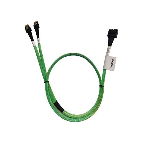 DiLiVing 2Port HD Mini SAS(SFF-8643 72P) to 2Port SlimSAS 4.0 4i(SFF-8654 38P) Cable(80CM) Cover