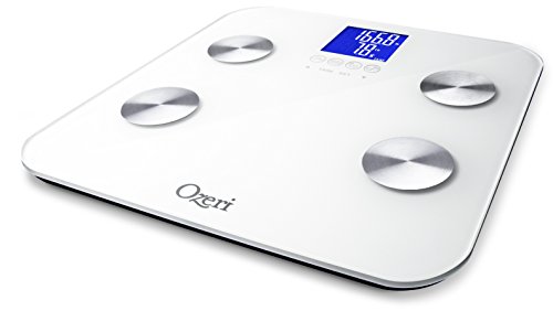 Ozeri Touch 440 Lbs Total Body Bath Scale – Measures Weight, Fat, Muscle, Bone & Hydration With Auto Recognition And Infant Tare Technology #TOP6