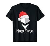 Merry Ethmas Funny Etherum Santa Hat Cryptocurrency Love T-Shirt