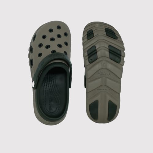 Image of Classic Men's and Women's Clogs, Black and Grey, Ultra-Light, Breathable, Anti-Skid, Quick-Dry Slip-On Water Sandals for Summer, Travel, and Casual Wear