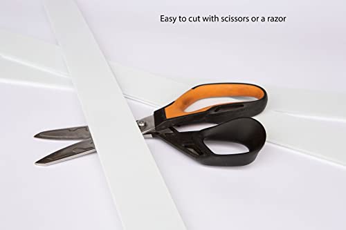 2" x 95" 4mm Pollycor White Corrugated Plastic Countertop Template Strips (Box of 154 Strips). 2X Corona Treated. Lightweight and Rigid. Easy to Glue or Tape. Writable Surface. Made in USA - Thumbnail 2