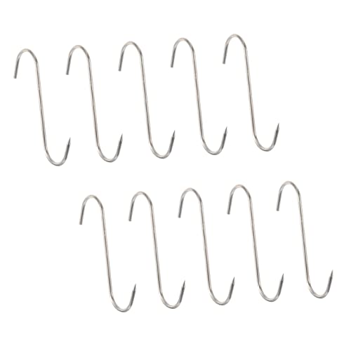 Balacoo 10Piezas S Inoxidable Para Carne Para Ahumar y Procesar Carne Para Cocina y Barbacoa De Resistente y Duradero