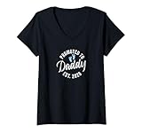 Photo Gallery donna promoted to daddy 2026 maglietta con collo a v Photo Gallery donna promoted to daddy 2026 maglietta con collo a v