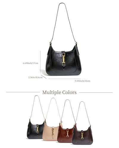 Image of NEWBELLA Small Shoulder Bags for Women - Trendy Underarm Purse & Crossbody Handbag for Daily Commute & Evening