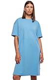 urban classics abito da donna organico, oversize vestito, blu horizonblue